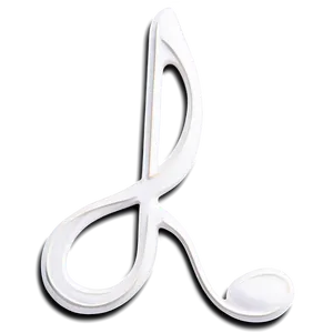 White Treble Clef Music Notes Png Wte77 PNG Image