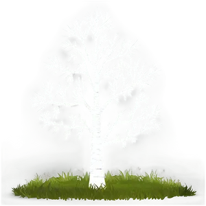 White Tree Silhouette Png 06252024 PNG Image