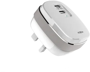 White U S B Wall Charger PNG Image