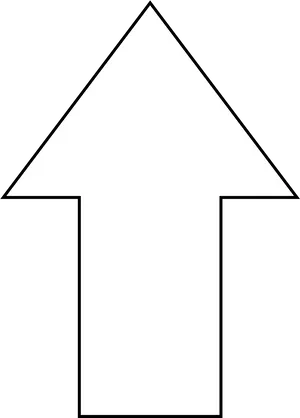 White Upward Arrow Symbol PNG Image