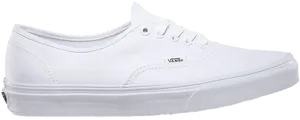 White Vans Authentic Sneaker PNG Image