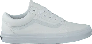 White Vans Old Skool Sneaker PNG Image