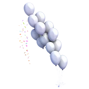 White Wedding Balloons Png Jgx PNG Image