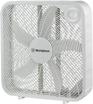 White Westinghouse Box Fan PNG Image