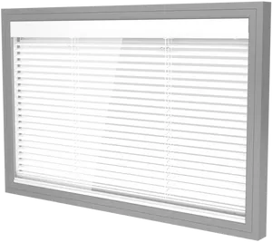 White Window Blinds PNG Image