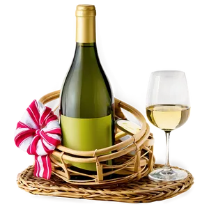 White Wine Picnic Basket Png 38 PNG Image