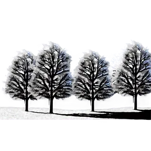 White Winter Trees Png Rpk PNG Image