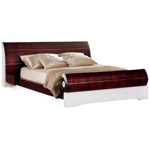 White Wooden Bed Png Npo PNG Image