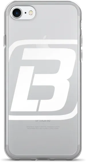 Whitei Phonewith Clear Case PNG Image