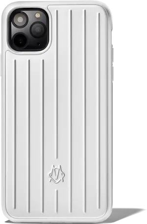 Whitei Phonewith Protective Case PNG Image