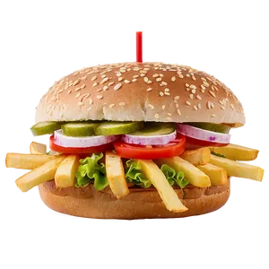 Whopper With Fries Png 06132024 PNG Image