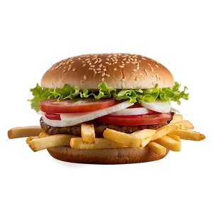 Whopper With Fries Png Xpn PNG Image