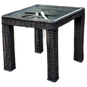 Wicker Outdoor Table Png 06282024 PNG Image