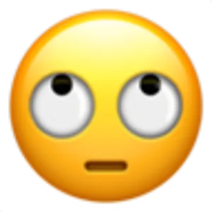 Wide Eyed Emoji Expression PNG Image