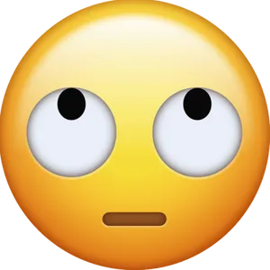 Wide Eyed Fear Emoji PNG Image