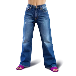 Wide Leg Blue Jeans Png 36 PNG Image