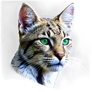 Wildcat With Green Eyes Png Usd PNG Image