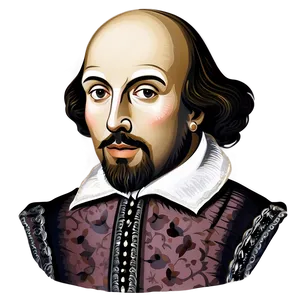 William Shakespeare Illustration Png Mto13 PNG Image