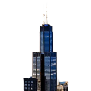 Willis Tower Clear Sky Png Ilb47 PNG Image