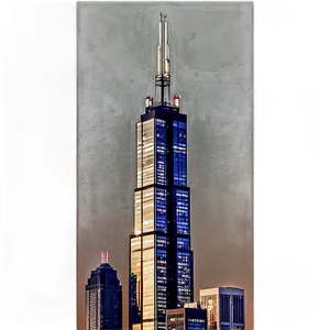 Willis Tower Sunset Png 46 PNG Image