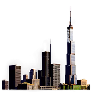 Willis Tower Urban Landscape Png Qnh10 PNG Image