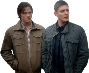 Winchester Brothers Standing Together PNG Image