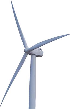 Wind Turbine Against Clear Sky PNG Image