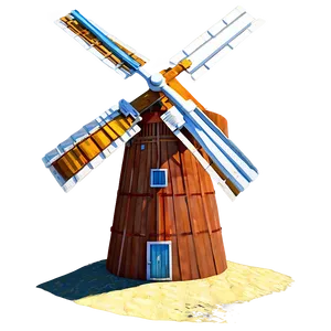 Windmill By The Sea Png 98 PNG Image