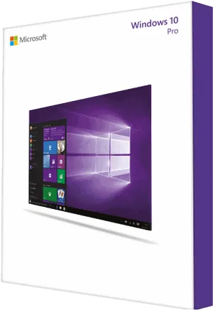 Windows10 Pro Box Art PNG Image