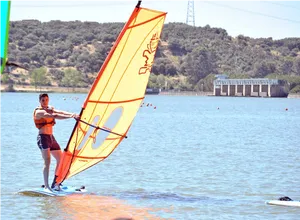 Windsurferin Actionat Lake PNG Image