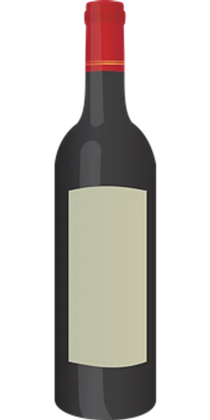 Wine Bottle Vector Illustration PNG Image