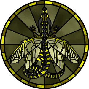 Wings_of_ Fire_ Dragon_ Stained_ Glass_ Art PNG Image