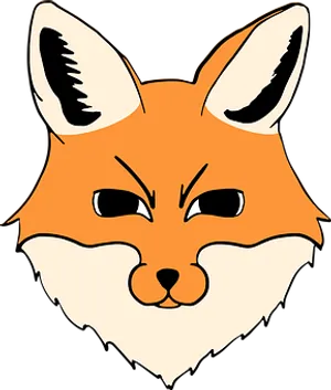 Winking Fox Graphic PNG Image