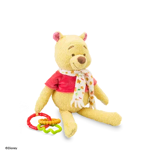 Winnie The Pooh Plush Toywith Honey Pot Rattle PNG Image