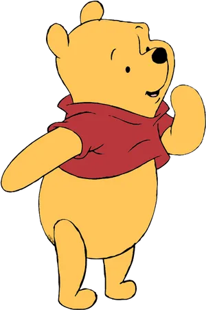 Winnie The Pooh Standing PNG Image