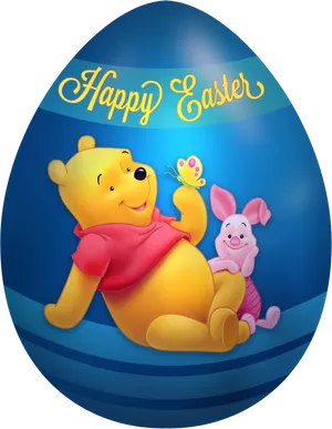 Winnieand Piglet Easter Celebration PNG Image