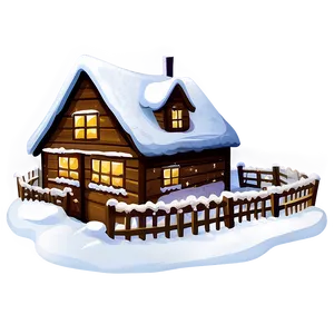 Winter Christmas Eve Snow Scene Png 06252024 PNG Image