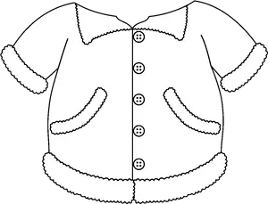 Winter Coat Illustration PNG Image