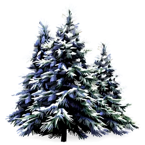 Winter Evergreen Tree Png Hou PNG Image