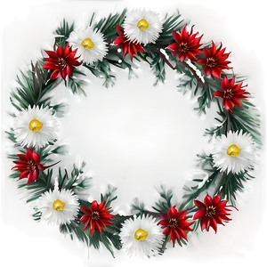 Winter Flower Circle Png 06252024 PNG Image