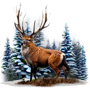 Winter Forest Animals PNG Njp PNG