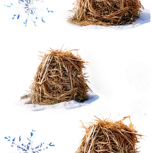 Winter Hay Stack Png 06122024 PNG Image