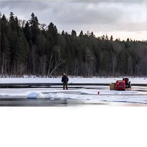 Winter Ice Gone Fishing Png Ybi PNG Image