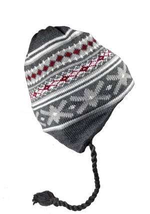 Winter Knit Hatwith Earflaps PNG Image