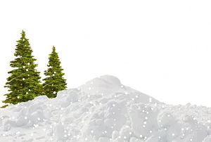 Winter Night Snowfall PNG Image