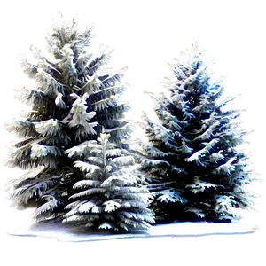 Winter's Snow Trees Png Mml94 PNG Image