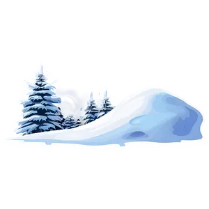 Winter Scene Snow Pile Png Clk PNG Image