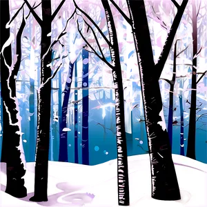 Winter Snow Forest Clipart Png 84 PNG Image