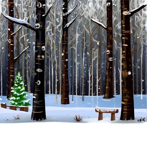 Winter Snow Forest Clipart Png Cmy PNG Image