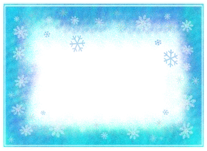 Winter Snowflake Frame Background PNG Image